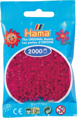 Produktbild von HAMA 501-29 Mini Perlen im Beutel - Violettrot - Weinrot