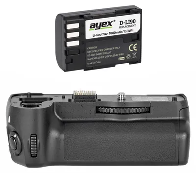 Produktbild von Batteriegriff Set für Pentax DSLR Kameras K-7 K-5 K-5 II K-5 IIs + 1x D-Li90 Akku