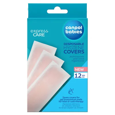 Produktbild von Canpol babies Hygieneschutzhüllen für Gelkompressen zur Kalt- oder Warmtherapie, Einweg, 12 St., 78/024