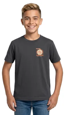 Produktbild von Spreadshirt Naruto Ichiraku Hidden Leaf Village Ramen Logo Teenager T-Shirt, 134/146 (9-11 Jahre), Dunkelgrau