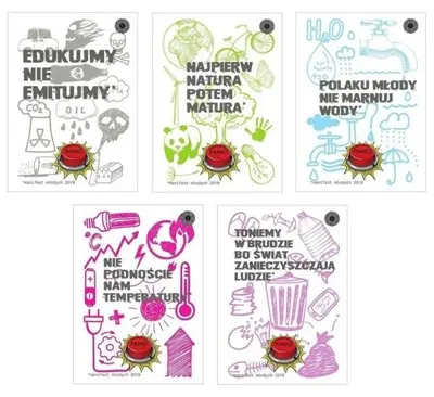 Image de Cahier A5/80 feuilles quadrillées Panic (5 pièces) - Ziemia Obiecana