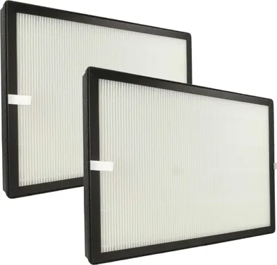 Two air filters are shown against a white background.