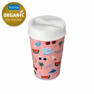 Immagine prodotto di Koziol Thermobecher Iso To Go Holidays, Isolierbecher, Kunststoff, Strawberry Ice Cream, 400 ml, 8004697