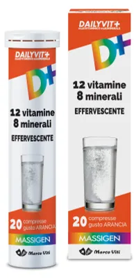 Imagen del producto de MASSIGEN DAILYVIT: 20 comprimidos efervescentes, con 12 vitaminas y 8 minerales