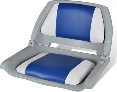 Image de Siège de bateau à dossier pliable et oreiller 48x51x41 cm