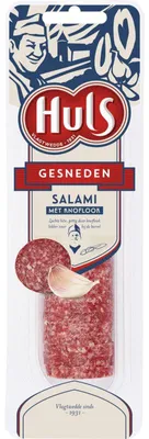 Produktbild von Huls Gesneden Salami 175g – Feine luftgetrocknete Salami in Scheiben