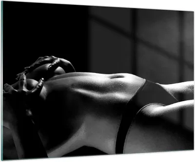 Produktbild von Bilder auf glas - Anatomie Frau nackt - 100x70cm - Glasbilder - Wandbilder - Kunstdruck - zum Aufhängen bereit - Wanddekoration aus Glas - Glas Bilder - Wandbild auf Glas - Einteilig - GAA100x70-1362