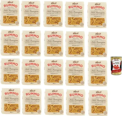 Produktbild von 20x Rummo Pasta Mista N. 74 Hartweizengrieß Pasta Italienische Nudeln 500g Packung + Italian Gourmet Polpa di Pomodoro 400g Dose