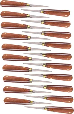 Produktbild von 20 Austernmesser mit Holzgriff 16 cm