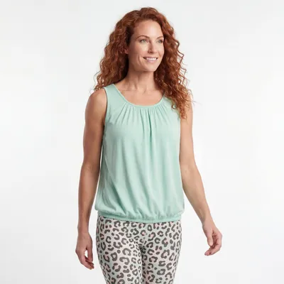 Produktbild von Sommer Top Damen Trägertop mit Gummibund 38 40 42 44 46 48 Stretchtop Viskose