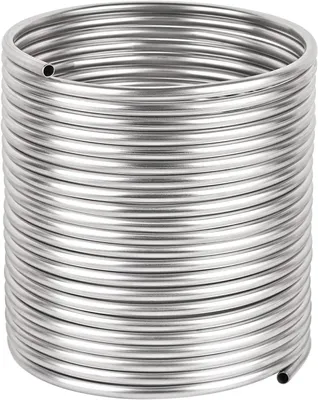 Productafbeelding van Koeler Wort Spoel - RVS Coil - Bier Brouwen - Voedselveilig Roestvrij Staal - 15 Meter - Zilverkleurig