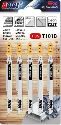 Produktbild von Sägenblätter zum rechten Stapel für Holz und Plastik - 5pcs Assist 05-5105