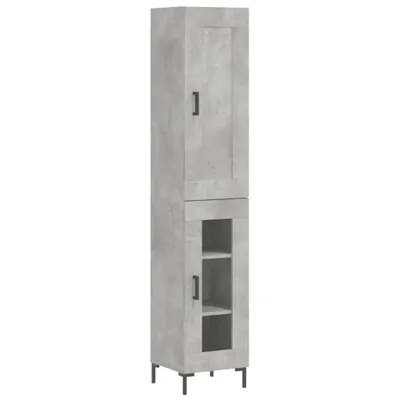 Immagine prodotto di Credenza Grigio Cemento 34,5x34x180 cm in Legno Multistrato