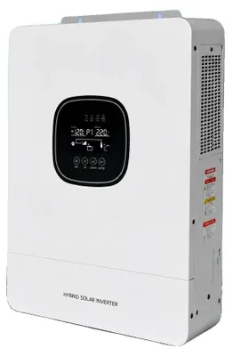 Obrázek produktu pro Hybridní solární měnič, výstupní výkon 4000 W, maximální výkon solárního vstupu 5000 W, napětí baterie 24 V DC, výstupní napětí 230 V AC, proud nabíjení solárními panely 100 A