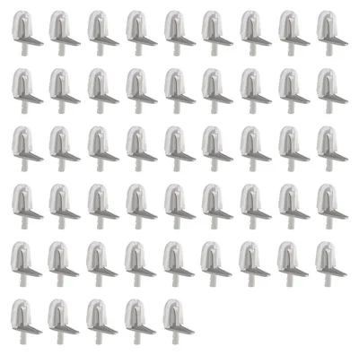 Image de Supports de fixation en alliage métallique de 3 mm, en plastique, lot de 50, pour meubles et armoires