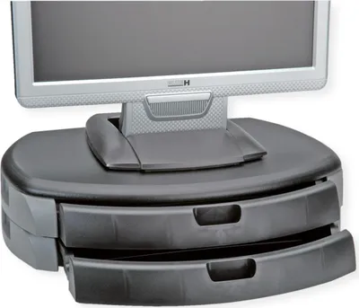 Obrázek produktu pro ROLINE Stojan pod monitor, 2 x zásuvka A4, černý (17.02.3375)