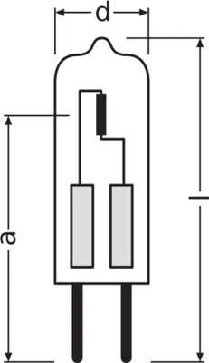 Obrázok produktu pre Osram Halostar Starlite, 20 W, GY6.35, 300 lm, Teplá biela, 100, Stmievateľné