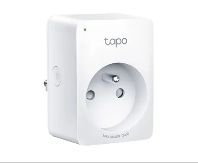 Produktbild von TP-LINK "Mini Smart Wi-Fi Plug, monitorowanie energii, MatterSPEC: 230 VAC, maks. obciążenie 16 A, 50/60 Hz, sieć Wi-Fi 2,4 GHz