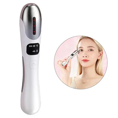 Produktbild von 3-in-1 Augenmassagegerät,620 nm Rotlichttherapie, 42 °C, gegen Trockenheit,Augenringe &Tränensäcke,und Hals-Lifting-Stift für feine Linien und Falten