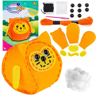 Image de DK Kit de couture pour enfant Chaton Peluche DIY