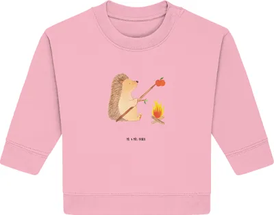 Produktbild von Mr. & Mrs. Panda Organic Baby Pullover Igel Grillen 24. - 36. Monat - Baumwolle Pink - Geschenk, Spruch, Bullover, Lustige Sprüche, Motivation, Sinn Des Lebens, Ziele