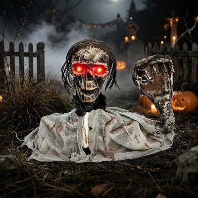 Productafbeelding van Halloween-decoratie, 70 cm lichtgevende skeletdecoratie voor spookhuis, tuin en voortuin