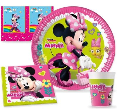 Produktbild von Minnie Maus Happy Helpers Partyset zum Kindergeburtstag
