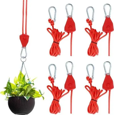 Produktbild von Verstellbare Spanngurte mit Ratsche, 2m Nylon, Camping, Set von 4