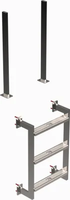 Produktbild von Eichenwald Poolleiter Modell 12.3 Klassik Beckentiefe 1340mm 4 Stufen
