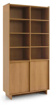 Image de Bibliothèque, chêne couleur caramel, 98 x 201 x 39 cm