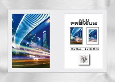 Produktbild von Aluminiumrahmen Quattro silber, 25 x 35 cm
