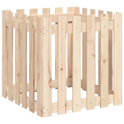 Produktbild von vidaXL Pflanzkübel Lattenzaun-Design 60x60x60 cm Massivholz Kiefer