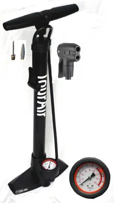 Produktbild von Hochdruck Alu Standpumpe CBK-MS mit Manometer alle Fahrrad Ventile ( beto tek )