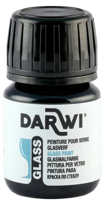 Produktbild von Darwi 5x DARWI Glasmalfarbe, Flakon 30ml, Blau - Blau DA0700030215C