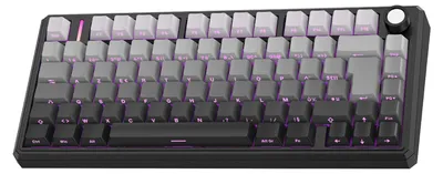 Immagine prodotto di Tastiera da gaming meccanica, layout 75% ISO-FR, wireless, con switch intercambiabili a caldo, illuminazione RGB