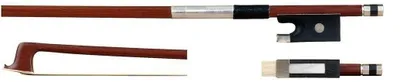 Image de Arc de violon GEWA, modèle 1/8 - Crin de cheval naturel - Arc pour débutants - Tige ronde - Frog en bois dur