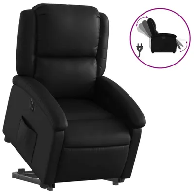Immagine prodotto di vidaXL Poltrona relax con supporto elettrico in Pelle finta nera