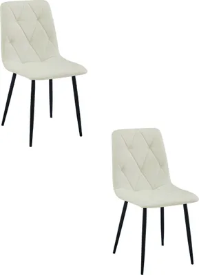 Immagine prodotto di Sedia LIBRA - tessuto beige / gambe nere x 2