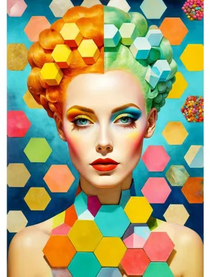Obrázek produktu pro ENJOY Puzzle Šestiúhelníkový portrét, 1000 dílků