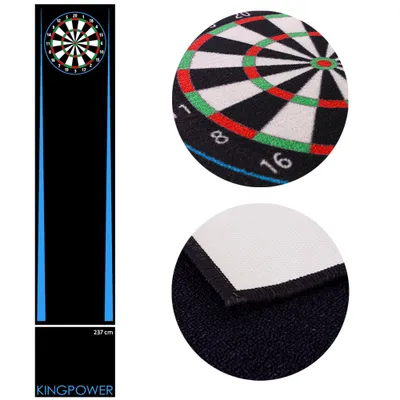 Produktbild von Dart Darts Teppich Dartteppich Dartmatte 290x60 cm Steeldart Dartpfeile Dartboard Zubehör Abwurflinie Schutz Gummi Dartscheibe verschiedene Designs Kingpower, Design:Design 10