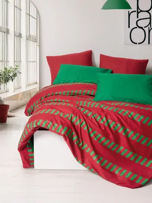 Produktbild von L'Essentiel Linge de Maison, Holly - Green, Ranforce Einzelbettbezug-Set (FR), Grün, 100 % BAUMWOLLE RANFORCE, 140 x 200 cm