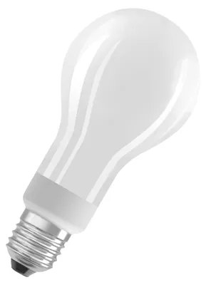 Zdjęcie produktu dla OSRAM Ściemnialna żarówka LED z trzonkiem E27, ciepła biel (2700K), klasyczny kształt żarówki, 18W, zamiennik żarówki 150W, matowa, LED SUPERSTAR CLASSIC A
