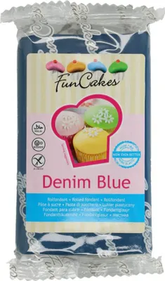 Produktbild von FunCakes Fondant Denim Blue 250g