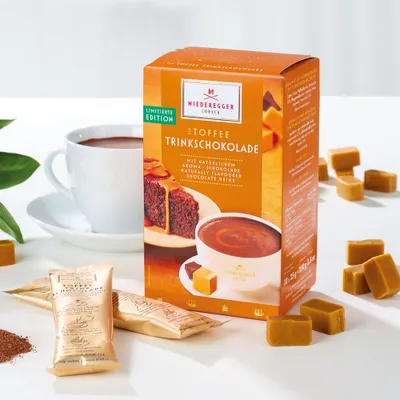 Produktbild von Niederegger Toffee Trinkschokolade 10x25g