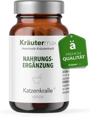 Imagen del producto de Kräutermax Cápsulas de Uña de Gato, 60 unidades