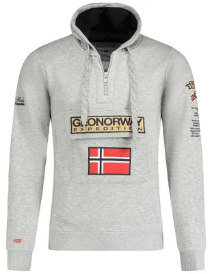 Zdjęcie produktu dla Geographical Norway bluza kolor szary dla mężczyzn WU6620H/GNO-Blended Grey