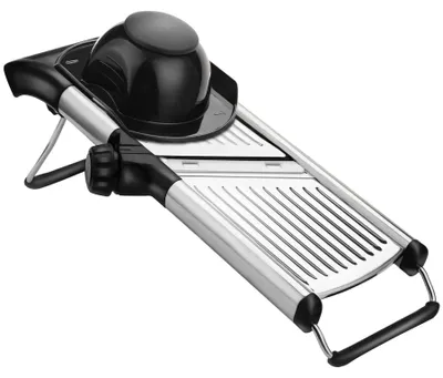 Immagine prodotto di Elzusha - Affettatrice per mandoline in acciaio inossidabile con guanti - Grattugia multifunzione per verdure
