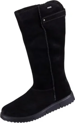 A black boot is shown against a white background.