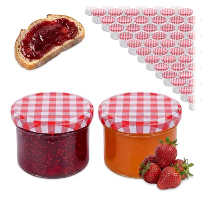 Zdjęcie produktu dla Słoiki Relaxdays, zestaw 75 sztuk, pojemność 220 ml, zakrętki typu twist-off, do wekowania i przechowywania, słoiki na dżemy, przezroczyste