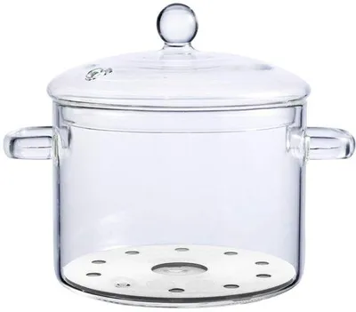 Produktbild von Induktionsglaskochtopf - ideal für Infrarot - Einstück - Borosilicatglas